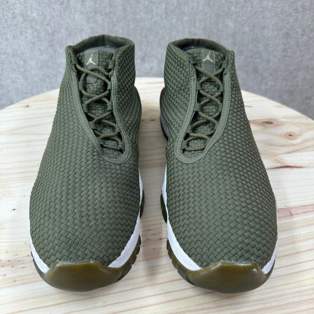 Air Jordan Future Iguana Green‎ 656503-201 Mens 2014 Rare Woven Sneakers SZ 15